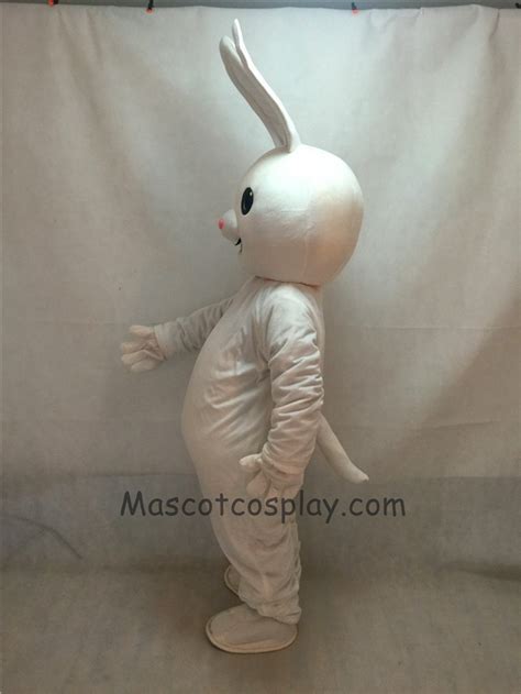 Cute Pink Nose Easter Bunny Rabbit Adult Mascot Costume