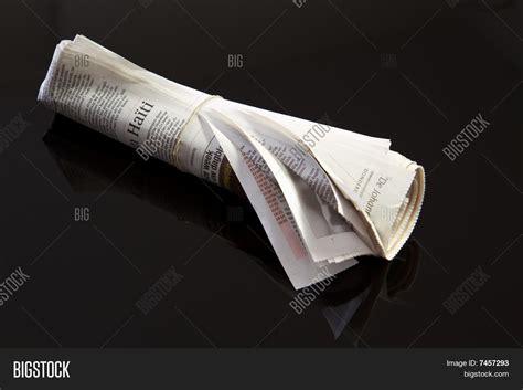 Rolled Newspaper On Image & Photo (Free Trial) | Bigstock