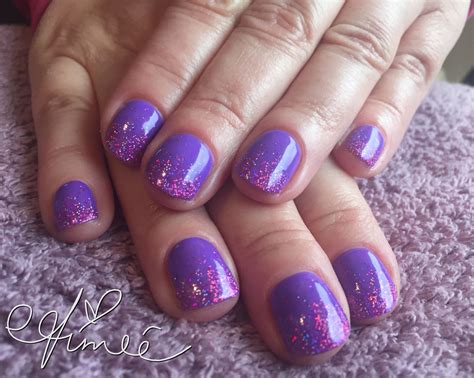 Sparkly glitter nails using IBD Just Gel Polish in Heedless To Say and ...