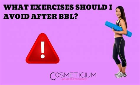 What Exercises Should I Avoid After BBL Surgery? - Cosmeticium