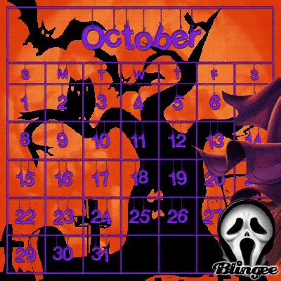 October Calendar Challenge Picture #136528928 | Blingee.com