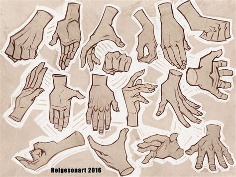 HelgesonArt | Hand drawing reference, Figure drawing reference, Hand reference