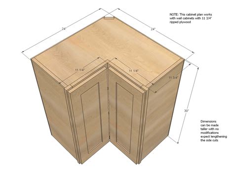 Wall Corner Pie Cut Kitchen Cabinet Ana White