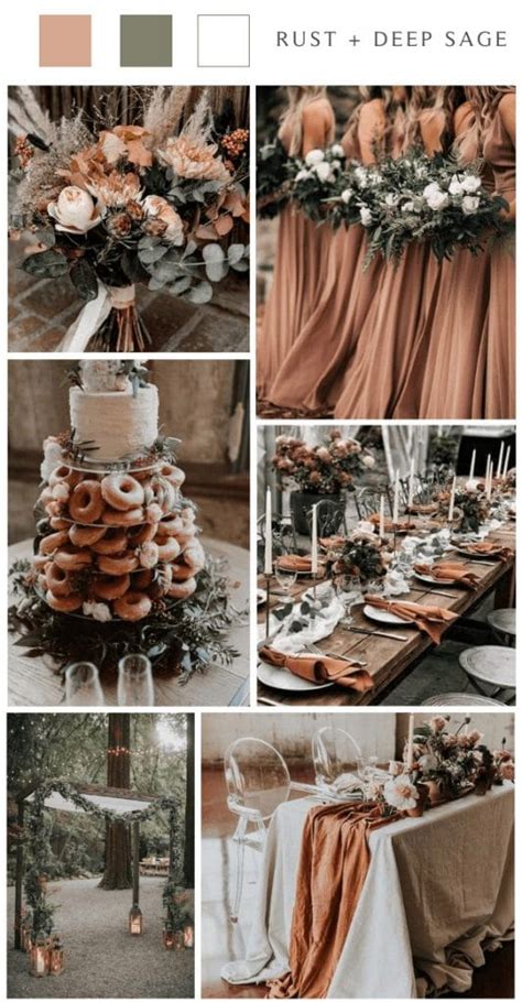 Top 16 Rustic Country Wedding Color Palettes for 2024