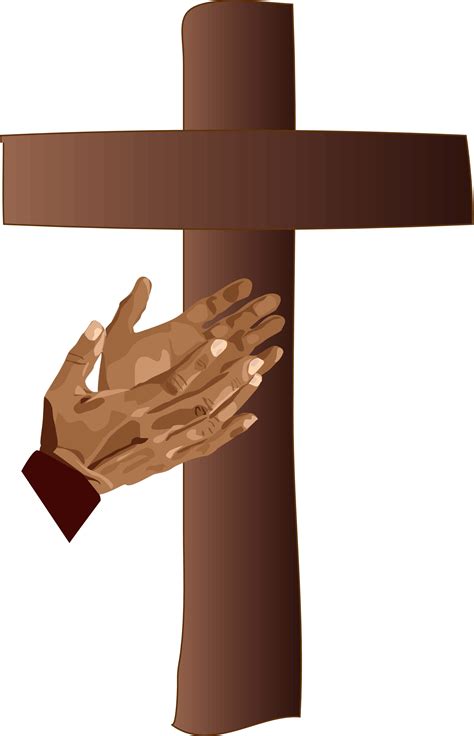 Cross And Praying Hands Clipart Clip Art Library | Images and Photos finder
