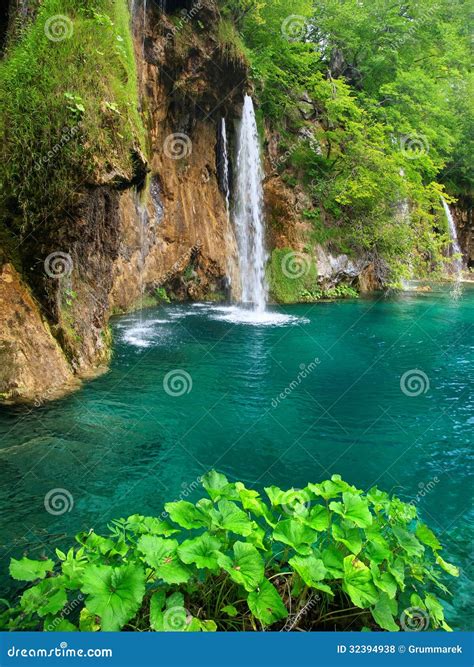 Waterfalls in Plitvice stock photo. Image of tranquil - 32394938