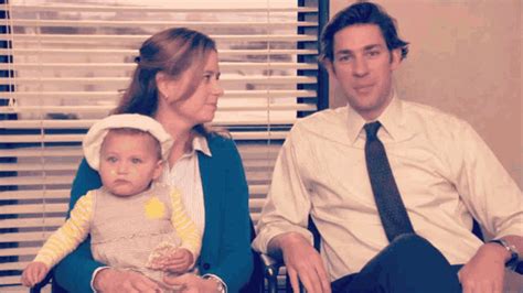 Jim And Pam Cute Family GIF - Jim And Pam Cute Family Cute Baby ...