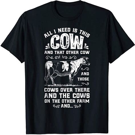 All I Need Is This Cow T Shirt Funny Cow Farm Farmer Gifts Size Up To 5xl - Luxwoo.com