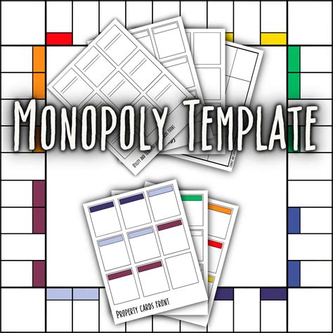 Blank Monopoly Template - Etsy