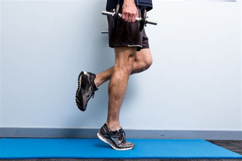 Heel Raise Weighted Single Leg - Physio Pro