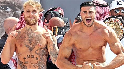 HIGHLIGHTS • TOMMY FURY VS JAKE PAUL FULL WEIGH IN & FACE OFF VIDEO - YouTube