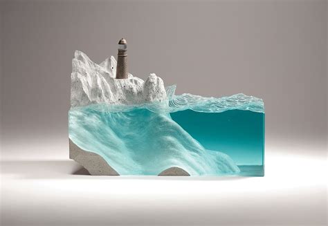 Layered Glass Sculptures By Ben Young That Superbly Capture The Beauty Of Ocean | FREEYORK