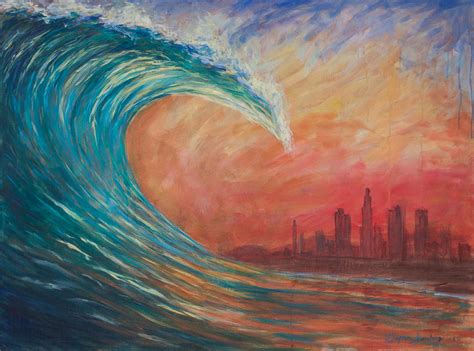 Tsunami Painting at PaintingValley.com | Explore collection of Tsunami Painting