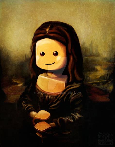 Lego Mona Lisa by ORCStudios on DeviantArt