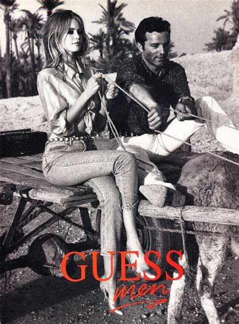 Claudia Schiffer in Vintage Guess Ads