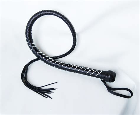 Leather Whip BDSM Whip Bullwhip 145 Cm Single-tailed Lash - Etsy