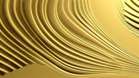 A Gold Image That Has A Wavy Texture Powerpoint Background For Free Download - Slidesdocs