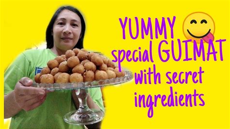 HOW TO MAKE SPECIAL GUIMAT, OFW OWN RECIPE - YouTube