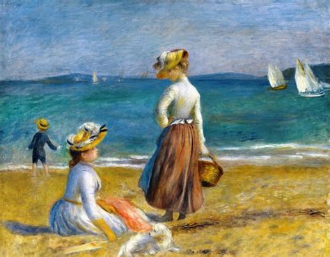 Figures on the Beach Painting by Pierre-Auguste Renoir Reproduction | iPaintings.com