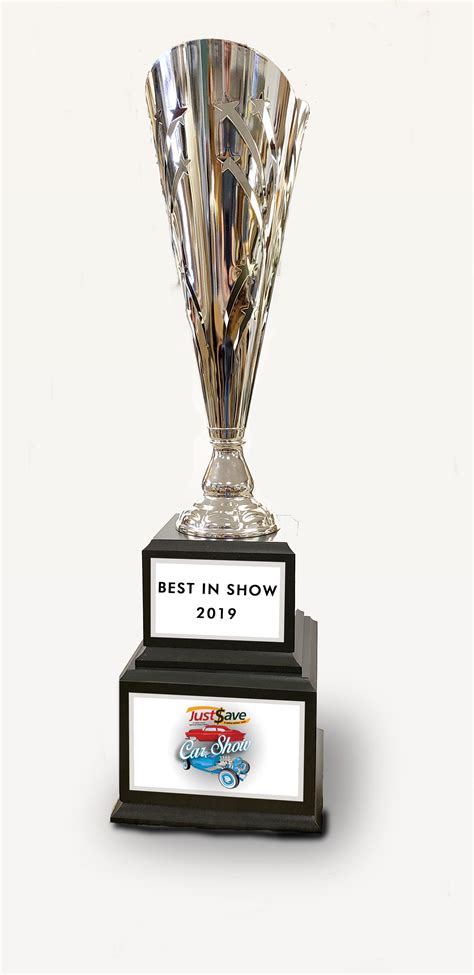 24 1/2" Tall Silver Metal Best of Show Trophy - The Car Show Store_2024