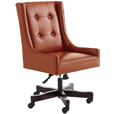 Mason Swivel Desk Chair - Rust | Stylish office chairs, Swivel chair desk, Office chair