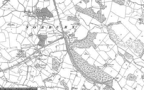 Historic Ordnance Survey Map of Norbury Junction, 1880