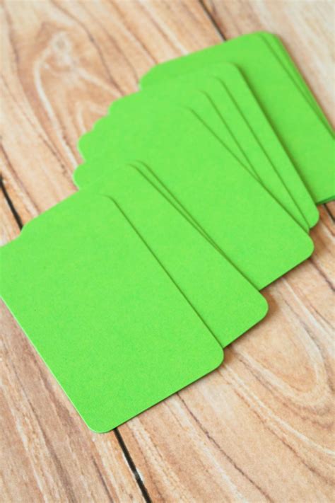 50pc LIME Green Eco Series Business Card Blanks | Etsy