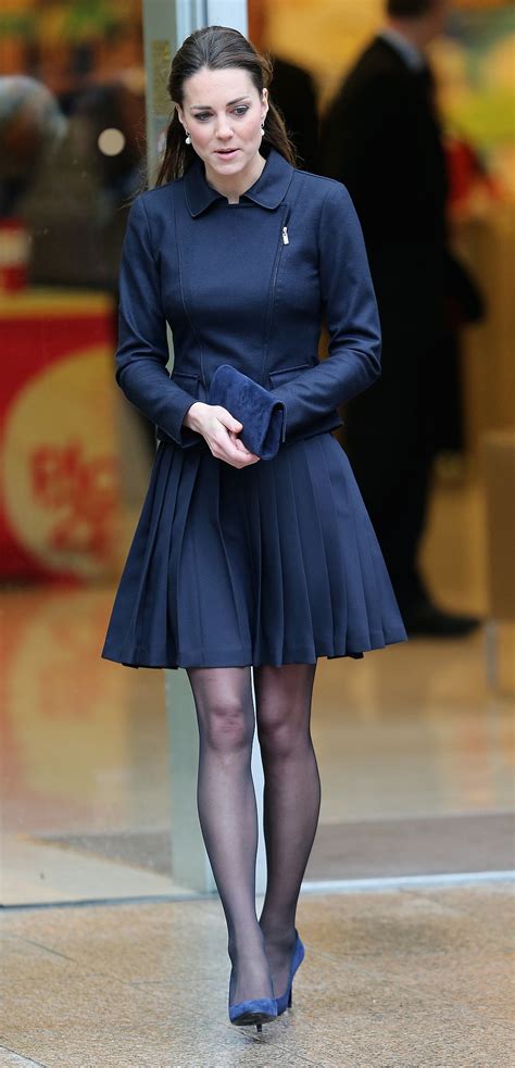 Kate Middleton in a Navy Dress | Another Day, Another Fabulous Hat For Kate Middleton | POPSUGAR ...