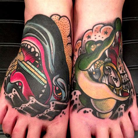 Pin by Tyler Forster on tattoo | Dragon sleeve tattoos, Crocodile ...