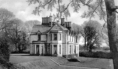 Tour Scotland: Old Photograph Ninewells House Chirnside Scotland