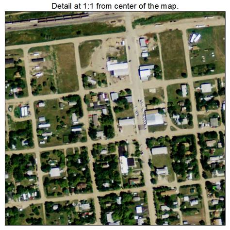 Aerial Photography Map of Noonan, ND North Dakota