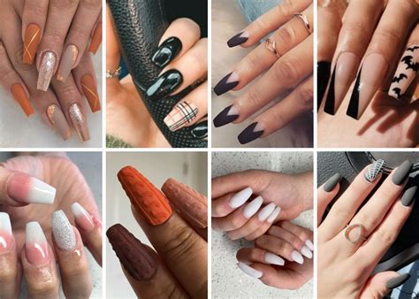 Trendiest Cute Fall Coffin Nails | Fall Color Coffin Nails — Our West Nest