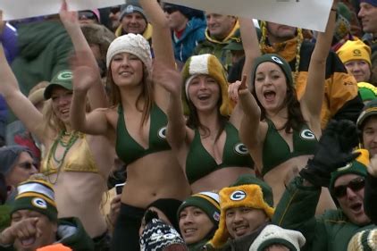 Female Packers Fans Wear Bikini Tops in Chilly Weather | Bleacher Report