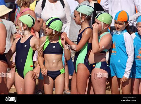 Nippers; surf lifesaver training and competitions for kids. Torquay Stock Photo, Royalty Free ...