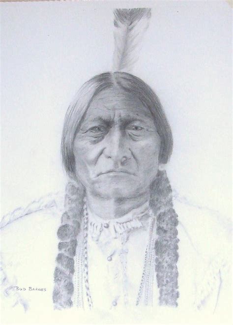 Sitting Bull Oglala Lakota Drawing by Bud Barnes | Fine Art America