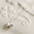 Delicate Sterling Silver Star Necklace By Carriage Trade | notonthehighstreet.com