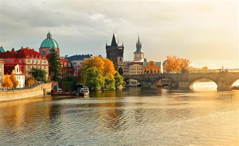 town, Charles, Bridge, In, Prague, Czech, Republic Wallpapers HD ...