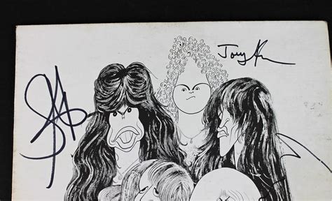 Lot Detail - Aerosmith Group Signed "Draw the Line" Record Album Cover (5 Sigs)(PSA/DNA)