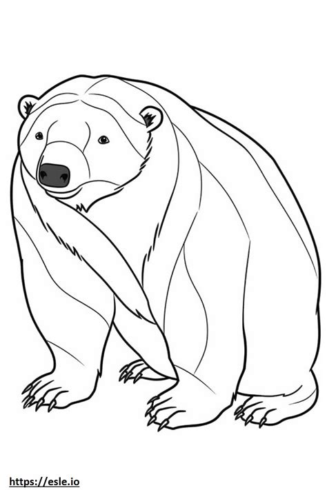 Badger cartoon coloring page