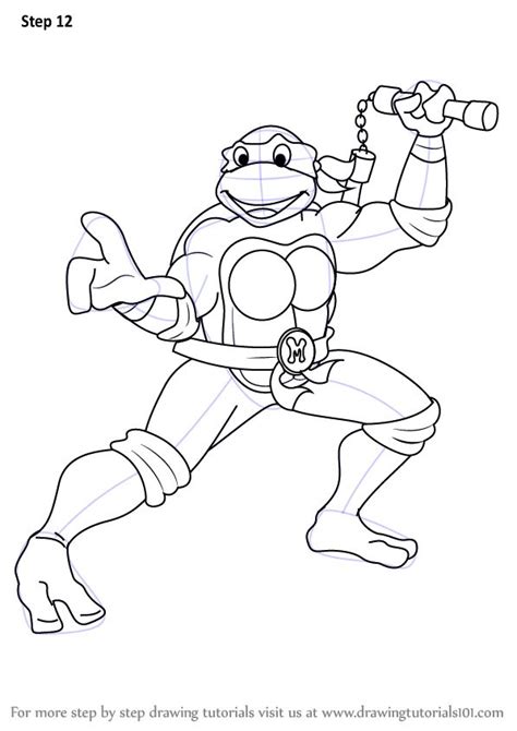 Learn How to Draw Michelangelo from Teenage Mutant Ninja Turtles (Teenage Mutant … | Ninja ...