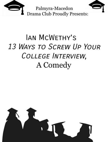 13 Ways to Screw up Your College Interview - Palmyra-Macedon Stage Mag