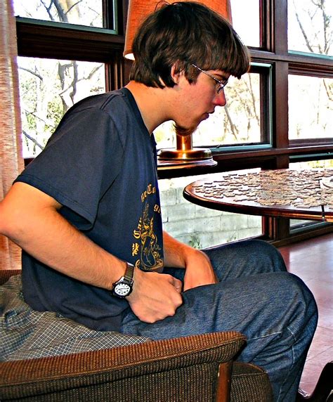 Adem at jigsaw puzzle table, Madison | MINOLTA DIGITAL CAMER… | Flickr