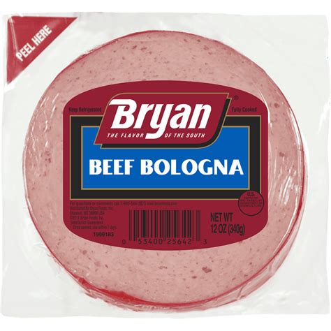 Bryan® Beef Bologna Deli Lunch Meat, 12 oz - Walmart.com - Walmart.com