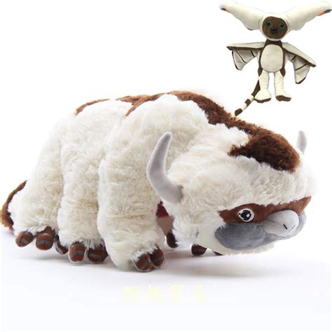 Buy Anime Kawaii Avatar Appa Plush Toys Avatar The Last Airbend Plushie Toy Soft Momo Stuffed ...