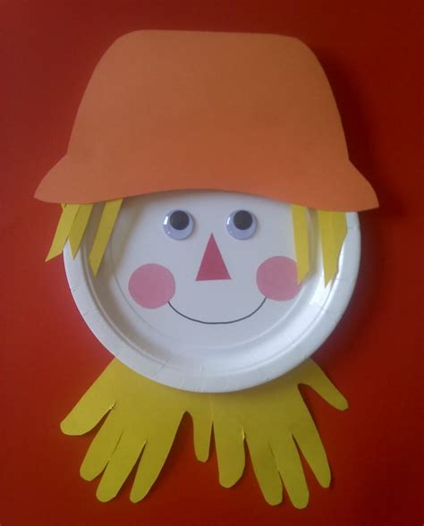 Paper Plate Scarecrow Craft Template