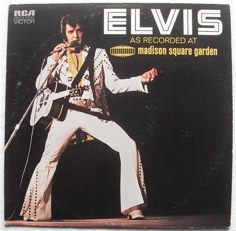 1972 ELVIS PRESLEY Live MADISON SQUARE GARDEN NYC Live Album LP vintage ...