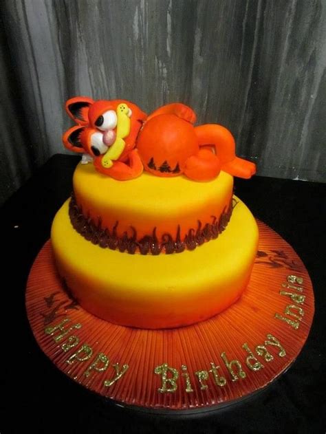 Garfield Cake - Decorated Cake by The Cake Orchard - CakesDecor