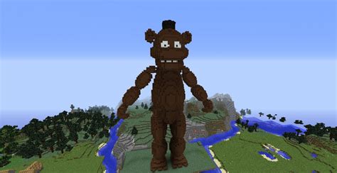 Freddy Fazbear statue Minecraft Map