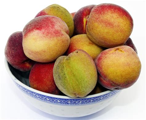 Free download | HD wallpaper: peach, stone fruit, fruit bowl, round ...