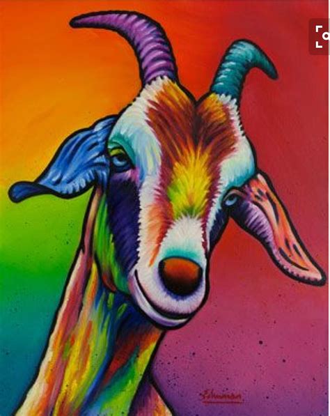 Pin on Goats | Goat paintings, Abstract goat, Goat art